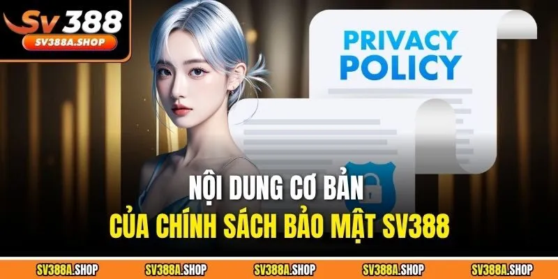 Nội dung cơ bản của chính sách bảo mật SV388